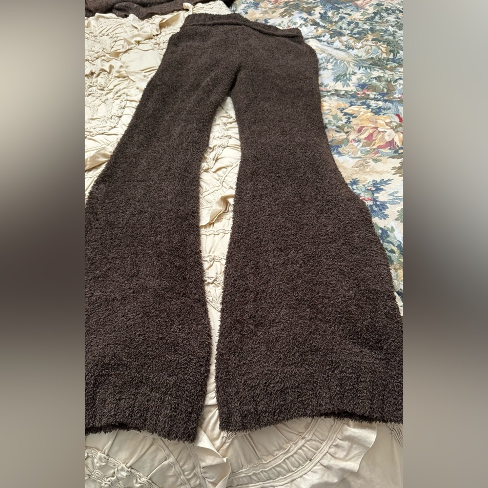 Out From Under Women's Brown fuzzy Trousers Size M